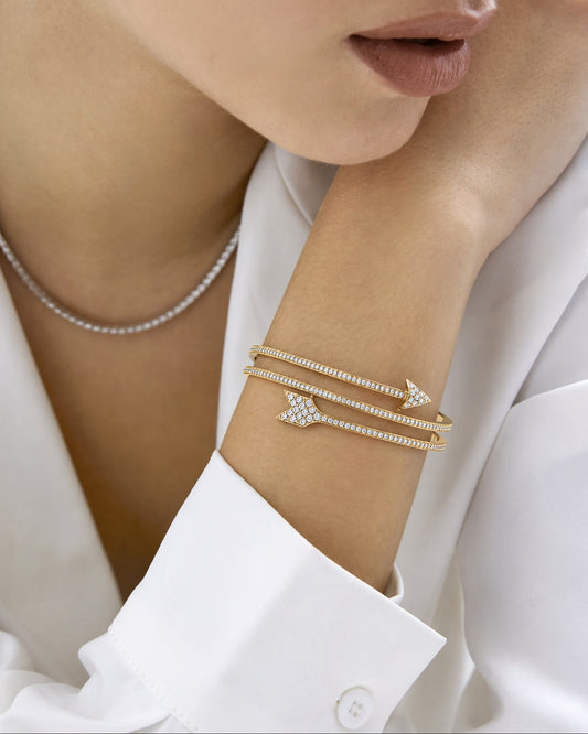 Diamond Pave Arrow Bracelet