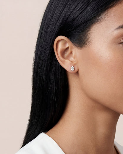 Pear Diamond Stud Earrings