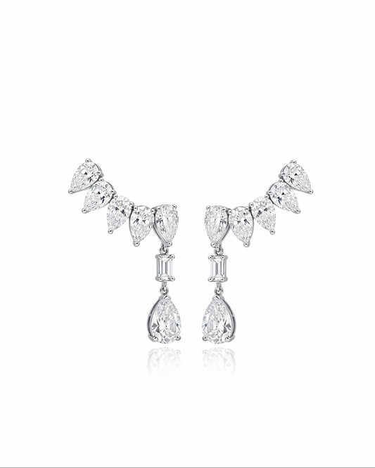 Diamond Climber Earrings