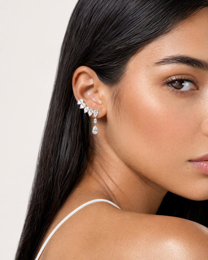Diamond Climber Earrings