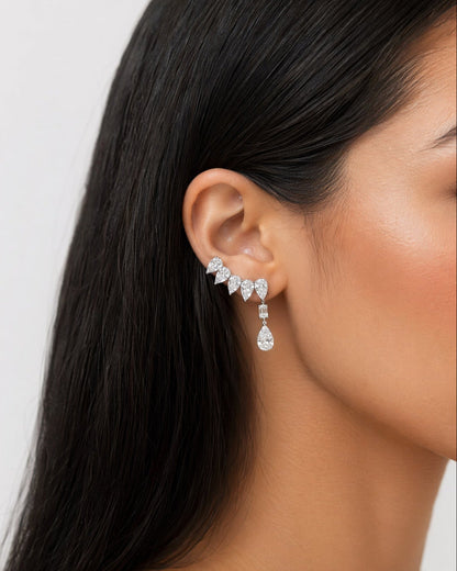 Diamond Climber Earrings