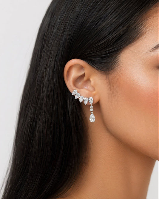 Diamond Climber Earrings
