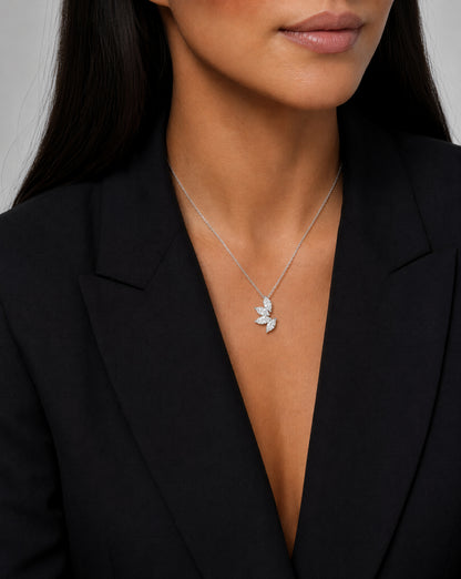 Crescent Diamond Pendant