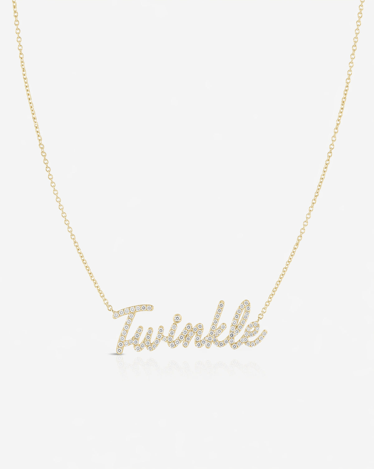 Personalized Bellagia Script Diamond Necklace