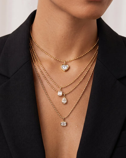 Chunky Bezel Diamond Pendant