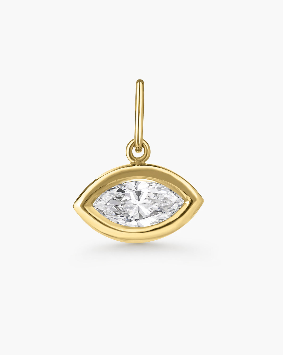 Chunky Bezel Diamond Pendant