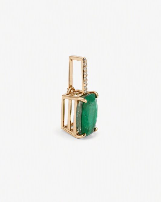 Emerald Charm Pendant