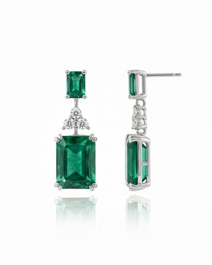 Emerald Diamond Earrings